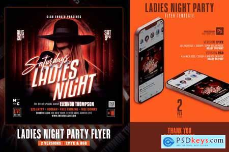 Ladies Night Party Flyer YXRZE2M