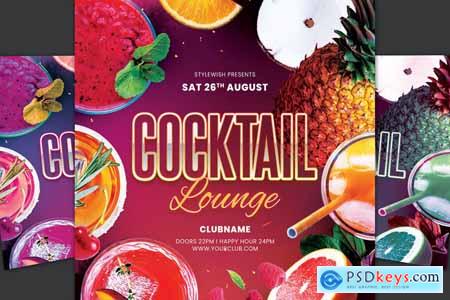 Cocktail Loung Flyer P3FX8AY