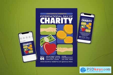 International Day of Charity Flyer Set