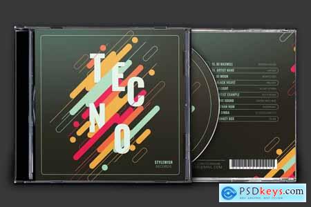Techno CD Cover Artwork
