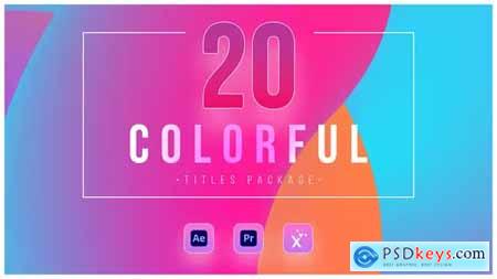 20 Colorful Titles (Drag-Drop Features) 38874580