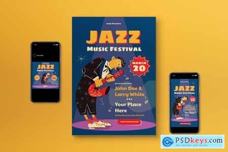 Jazz Festival Flyer Set
