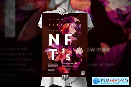 NFT Blockchain Event - Big Poster Design AVYTDUG