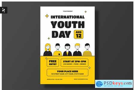 International Youth Day Flyer Set