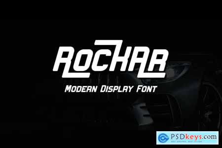 Rockar - Modern display font