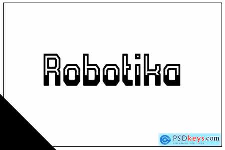 Robotika - Modern display font