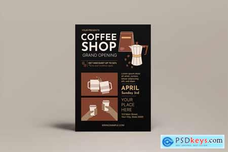 Grand Opening Coffee Shop Flyer