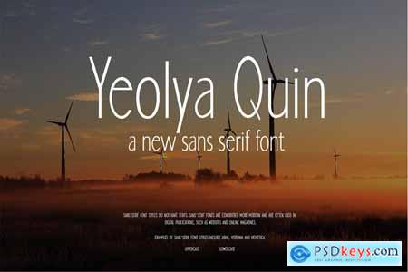 Yeolya Quin - Sans Serif Font