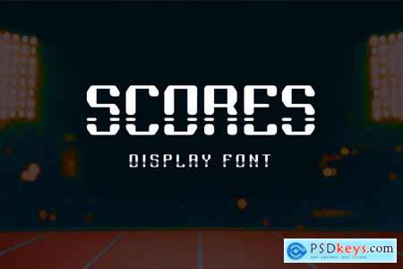 Scores - Display font