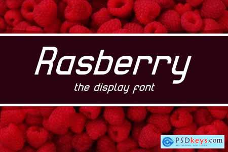 Rasberry - Display font