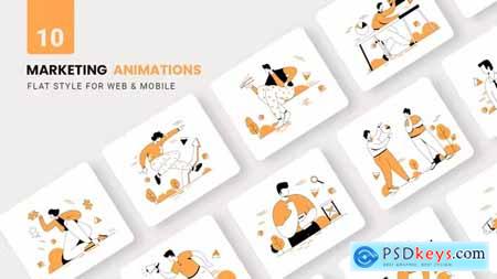 Business Maketing Animations - Flat Concept 38881518