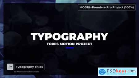 Typography Titles - Premiere Pro 32346003