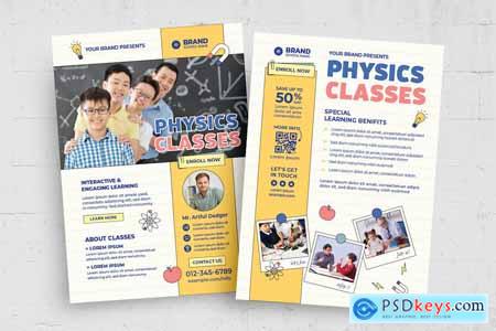 School Science Physics Class Flyer