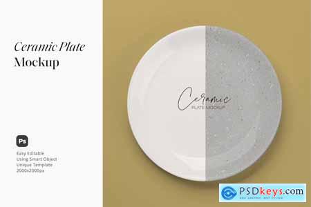 Ceramic Plate Mockup