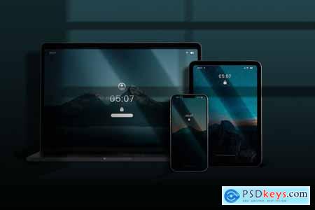 Responsive Devices Mockup Template