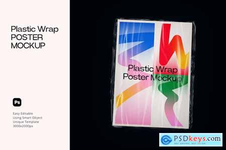 Plastic Wrap Poster Mockup