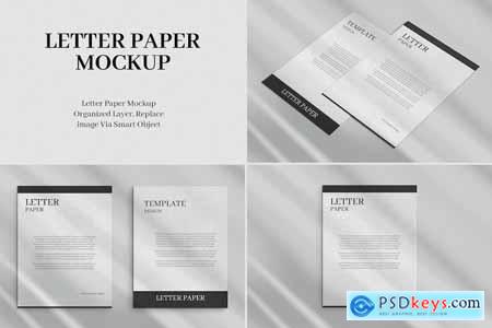 Letter Paper Mockups