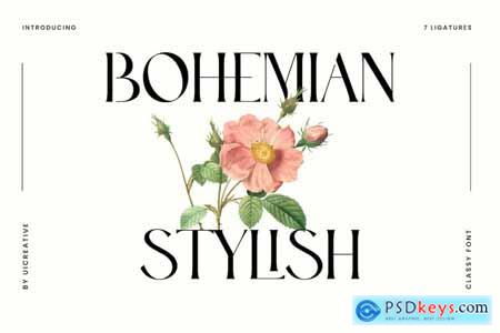 Bohemian Stylish Luxury Serif Font
