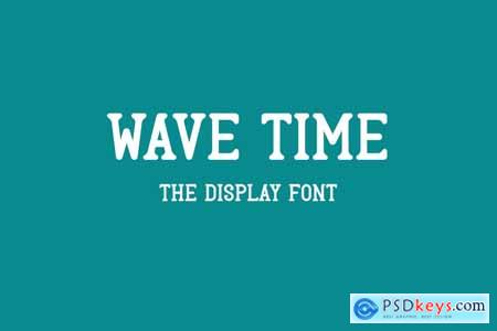 Wave Time - Display font