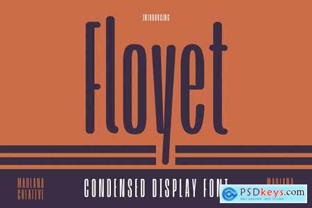 Floyet Condensed Display Font