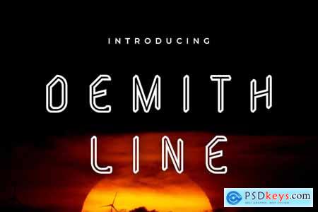 DEMITH LINE Font