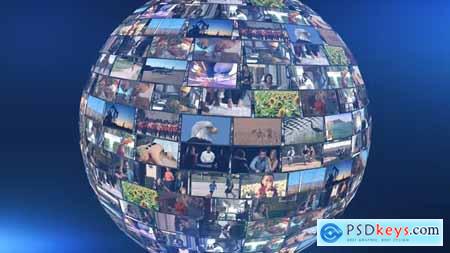 Spherical Video Wall Intro Pack 38873965