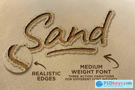 Sand Type Photoshop Action