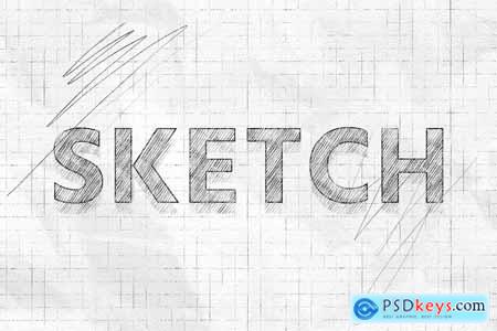 Pencil Sketch Text Effect