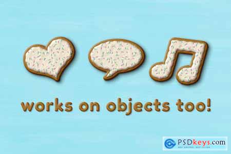 Cookie PSD Text Effect