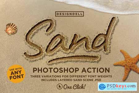Sand Type Photoshop Action