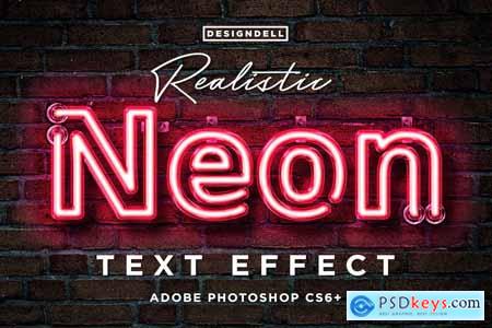 Realistic Neon Photoshop Effect