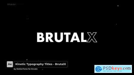Kinetic Typography Titles - BrutalX - After Effects 30506730