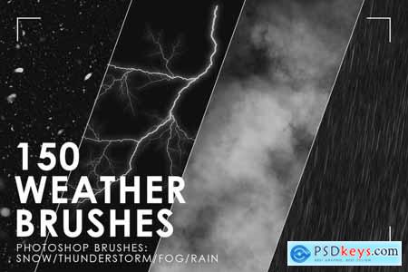 150 Weather Photoshop Brushes