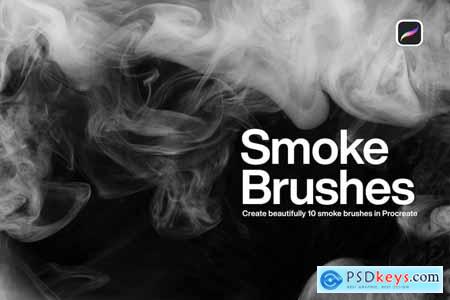 10 Smoke Brushes Procreate