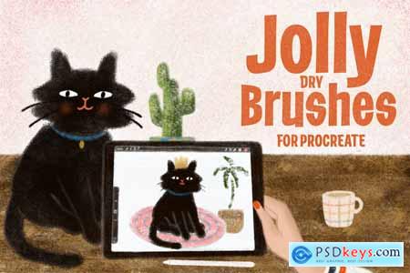 Jolly Dry Brushes for Procreate