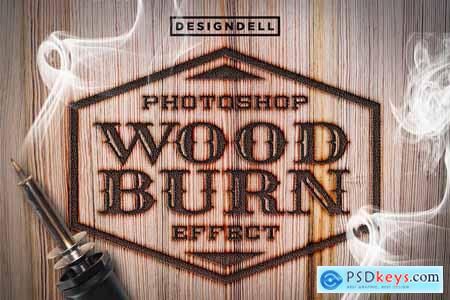 Wood Burn Photoshop Effect
