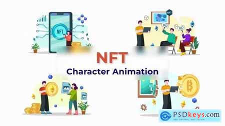 Bitcoin NFT Animation Character Scene 38960301