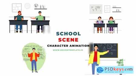 School Scene Character Animation 38960140