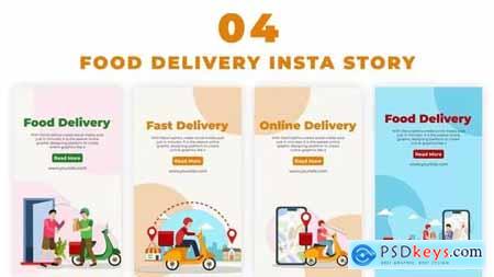 Online Fast Food Delivery Instagram Story 38985202