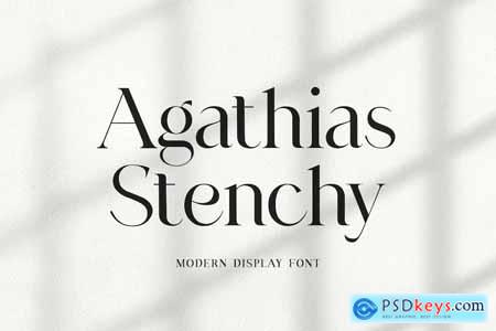 Agathias Stenchy Modern Serif Font