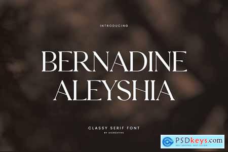 Bernadine Aleyshia Classic Serif Font