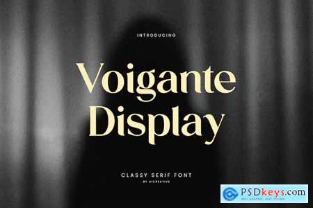 Voigante Display Classic Serif Font