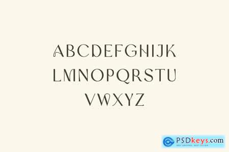 Brown Bulgary Modern Serif Font