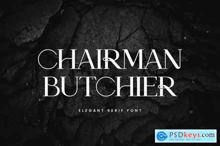 Chairman Butchier Elegant Serif Font