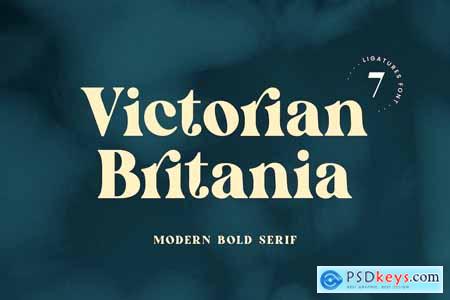 Victorian Britania Bold Modern Serif Font