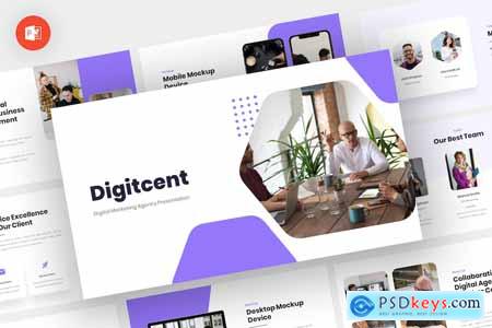 Digitcent - Digital Market Powerpoint Template