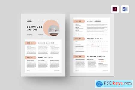 Services Guide MS Word & Indesign