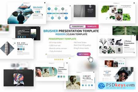 Brusher Powerpoint Presentation Templates