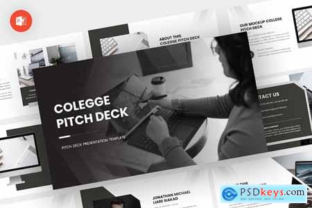 College - Pitch Deck Powerpoint Template