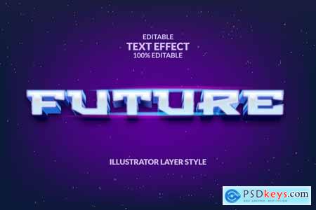 FUTURE Illustrator Editable Text Effect